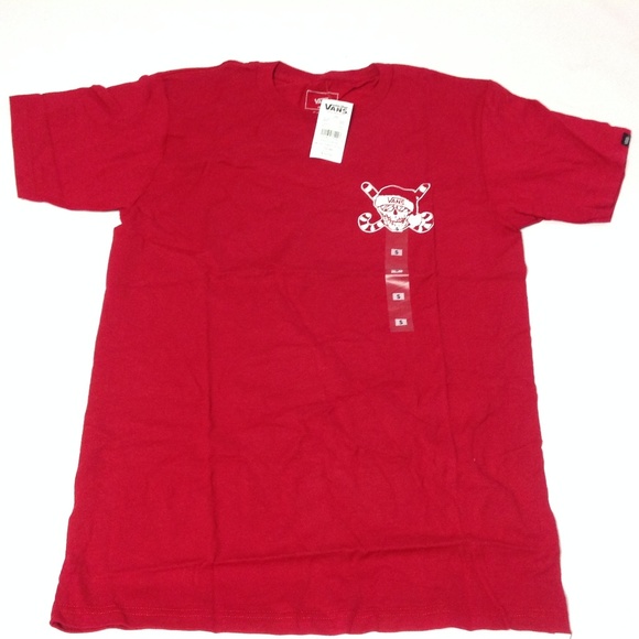 Vans Other - New Vans Men's Tshirt Crew Neck Long Sleeve Red